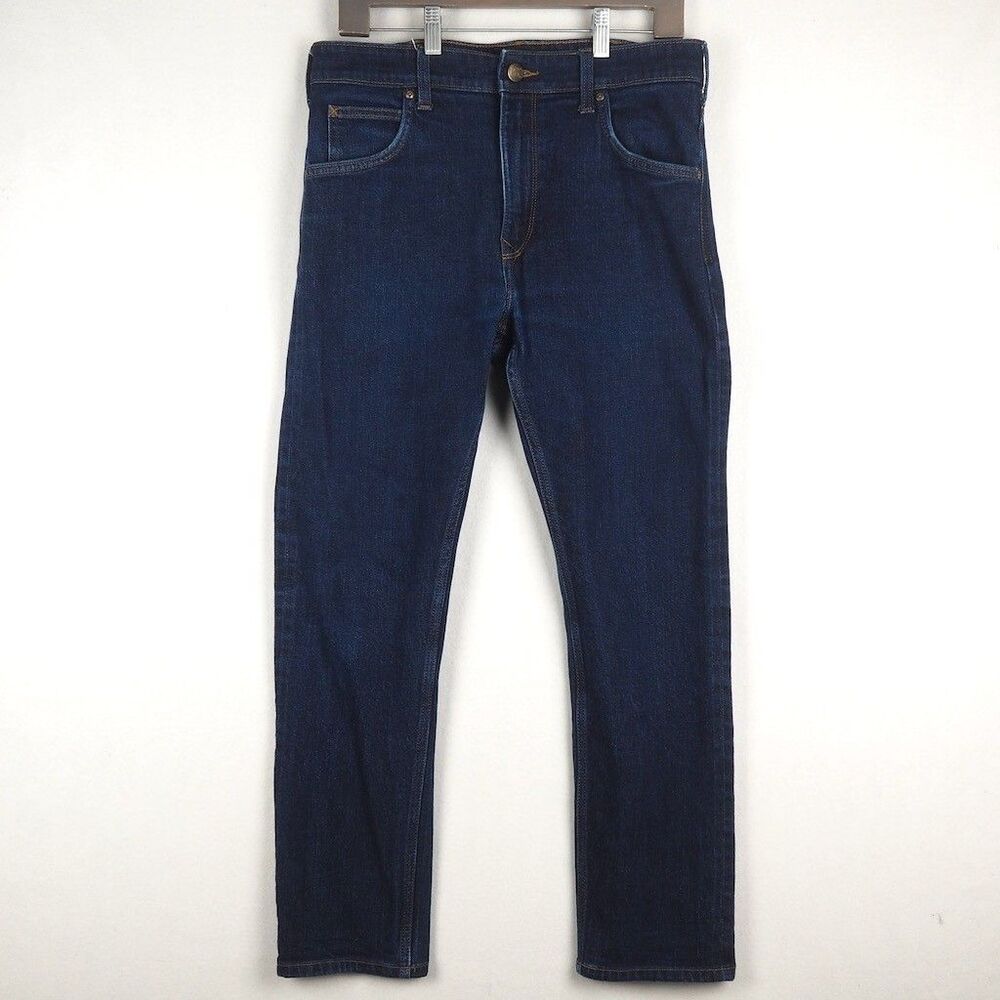 Lee Vintage Modern Regular Taper Selvedge Denim Jeans Mens 34x28 SEE INSEAM